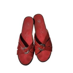 Ariat Red Dress Sandals Women's 8.5B